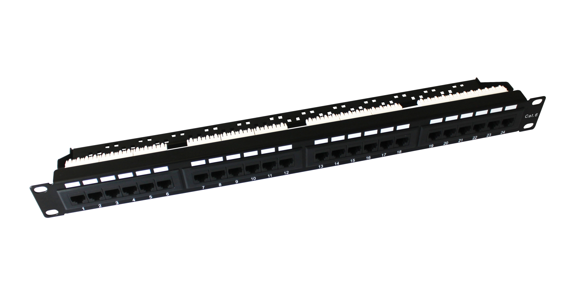 SPP-5562H1 SL5PP2410U105 欧式超五类24口配线架正面