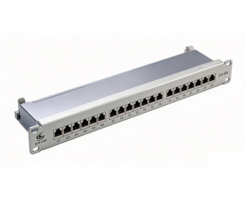 SPP-0C63L1 Cat.6A 24Port Patch Panel Shielded