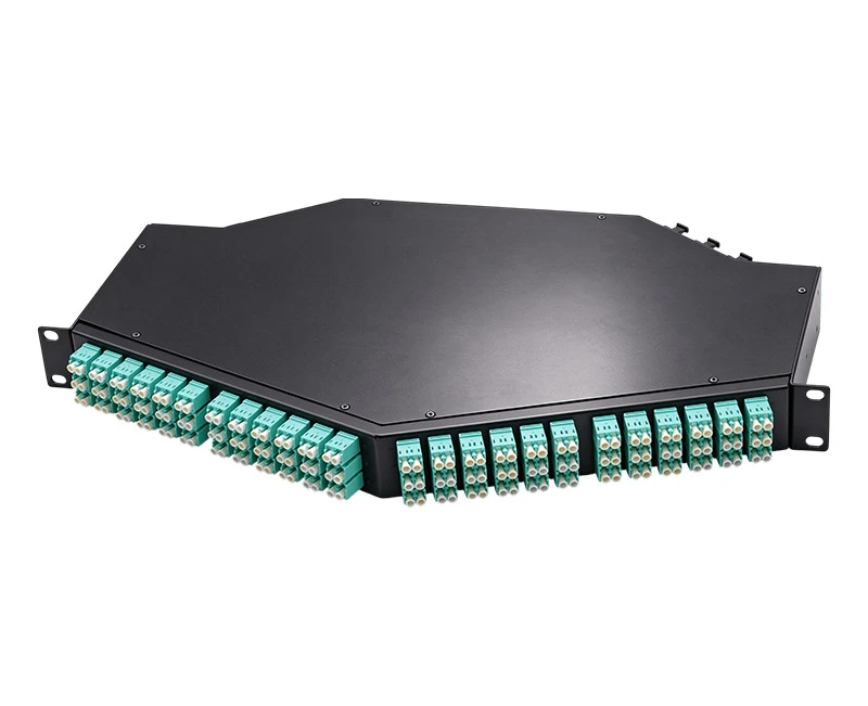 144-1U Ultra-high density MPO-MTP Inclined Fiber distribution chassis