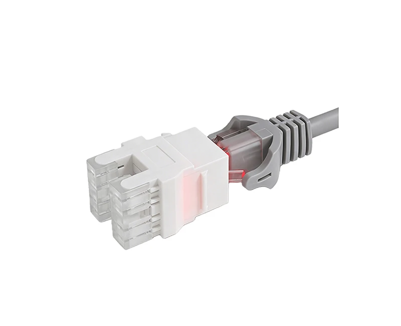 SKJ-F32101-LED Unshielded Cat.5e Keystone Jack 180 Degree