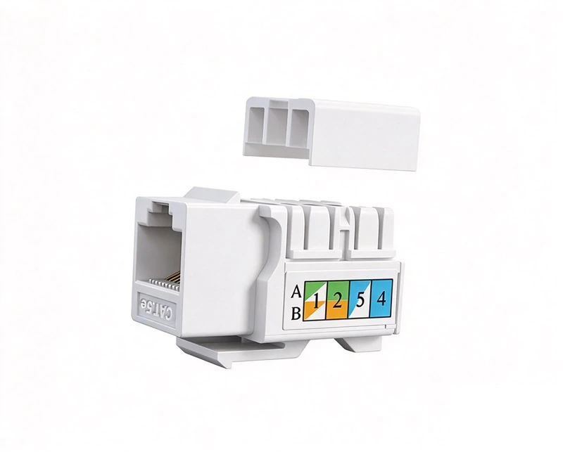 SKJ-230101 Cat.5e Keystone Jack 90 Degree Unshielded