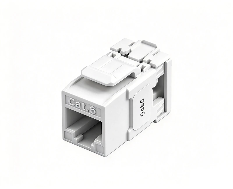 SKJ-762101 Cat.6 Keystone Jack 180 Degree wonderful performance Unshielded