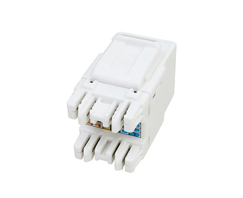 SKJ-762101-LED Cat.6 Keystone Jack 180 Degree With LED Unshielded.Punch Down