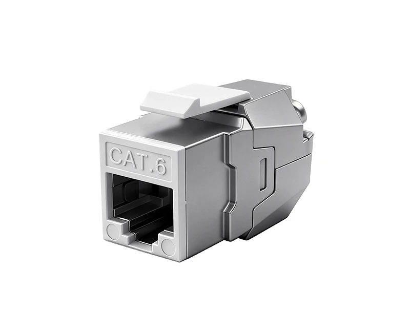 SKJ-AA2101-9 Cat.6 RJ45 (8P8C) 180 degrees Toolless Shielded