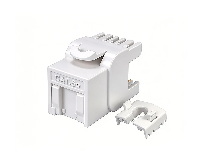 SKJ-H32101-1 Unshielded Cat.5e Keystone Jack 180 Degree, with Proof Dust Shutter