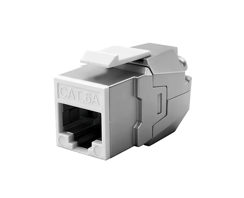 SKJ-AD2101-9 Cat.6A RJ45 (8P8C) 180 degrees Toolless Shielded