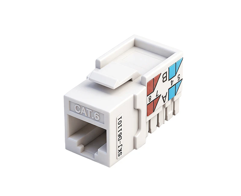 SKJ-D61101 Cat.6 Keystone Jack 90 degree Unshielded