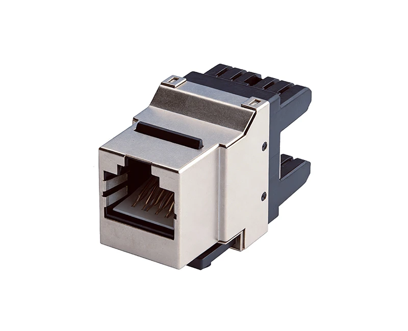 SKJ-F52101 Cat.5e Keystone Jack 180 degree Toolless Shielded